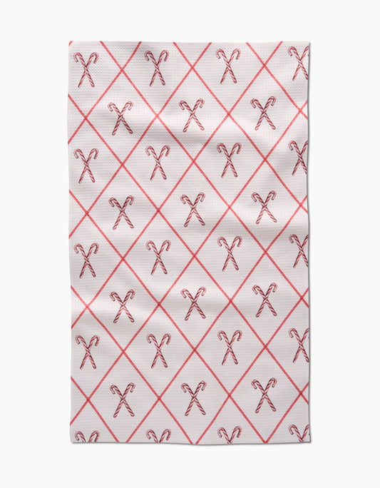 Festive Candy Canes Kitchen Towel
