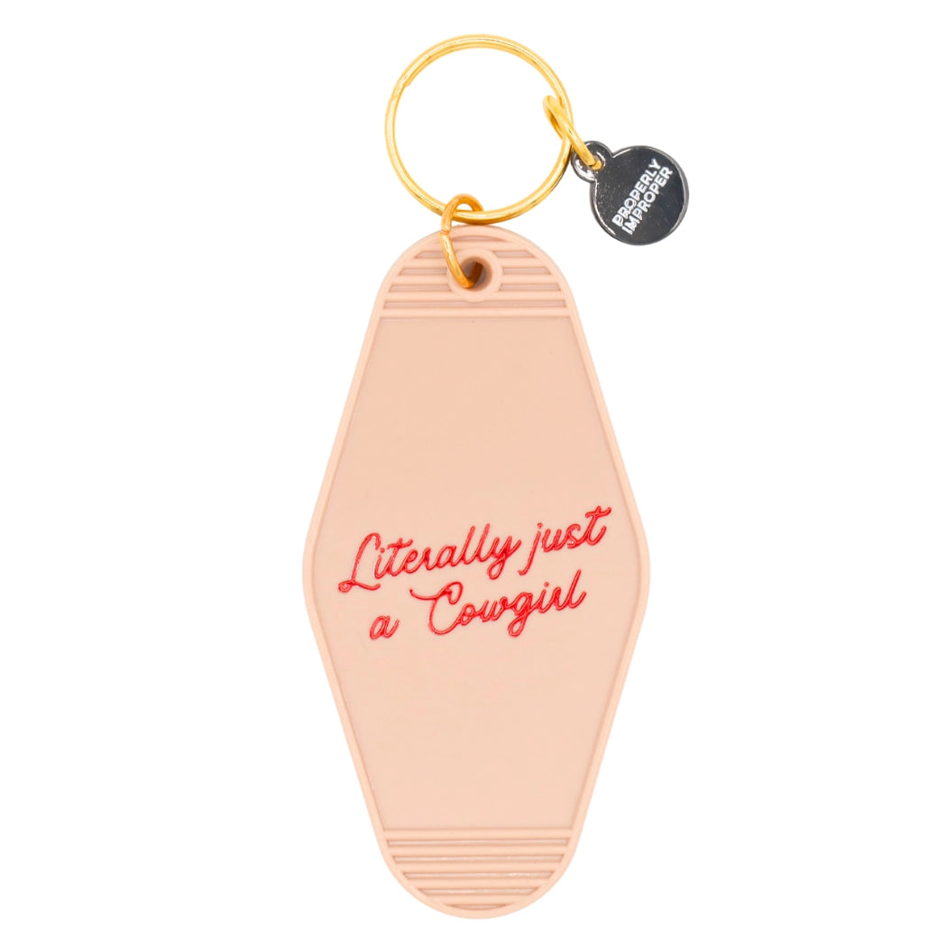 Just A Cowgirl Keychain