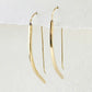 Curved Square Profile Wire Earrings