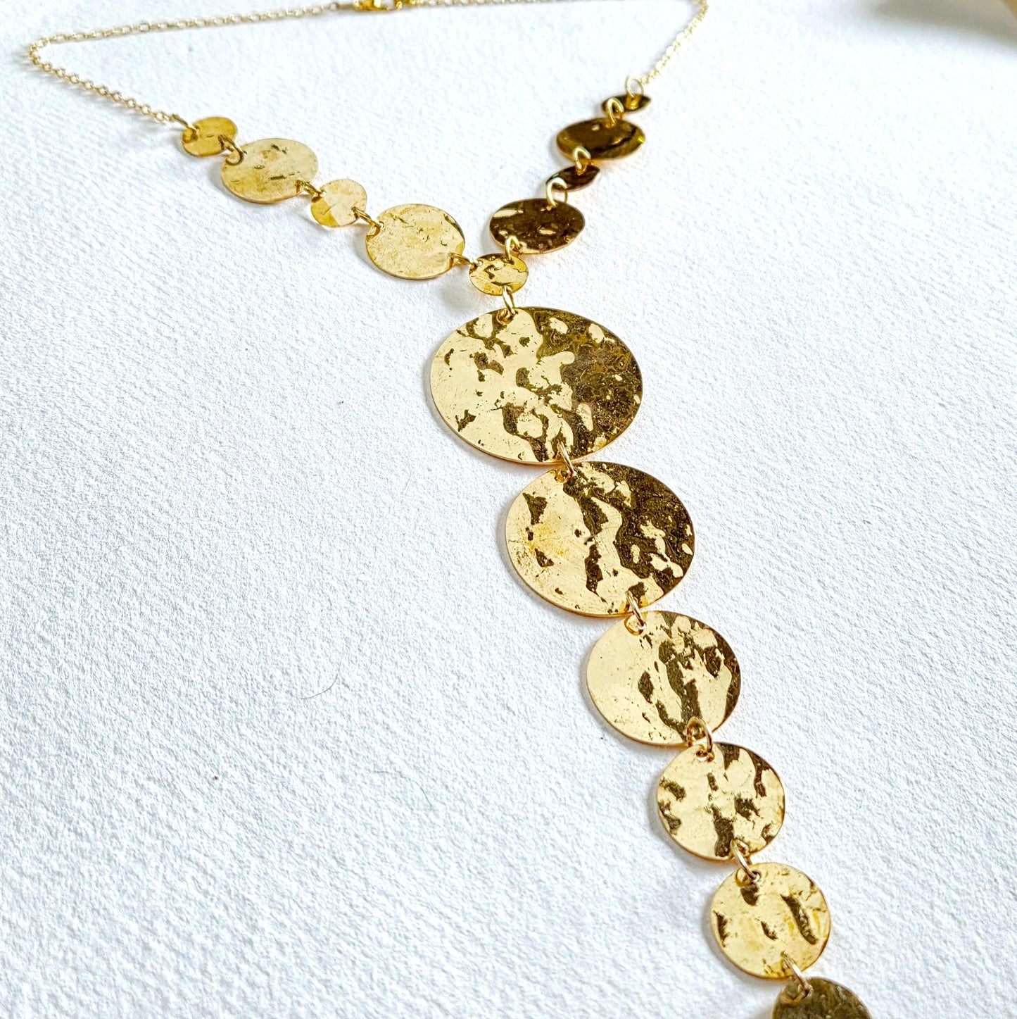 Hammered Circles Necklace