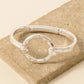 Hammered Circle Bangle Bracelet
