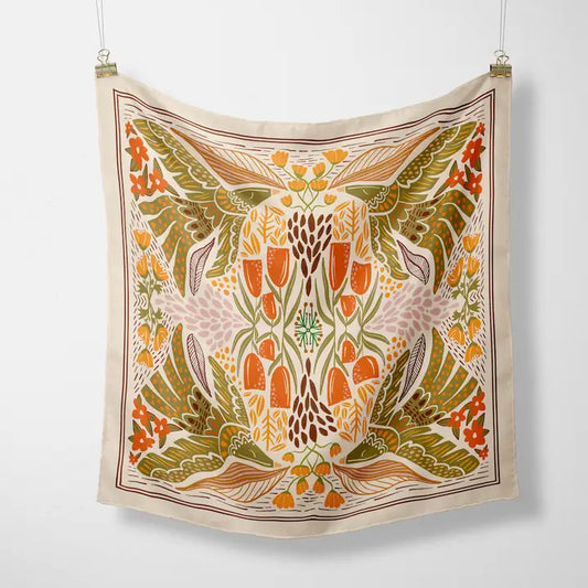 Grass Mountain Silk Bandana