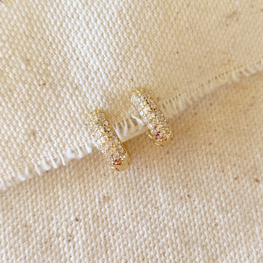 Cubic Zirconia Huggies