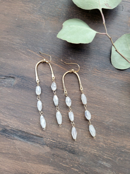 Moonstone Dangle Earrings