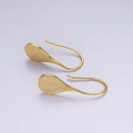 Teardrop French Hook Earrings