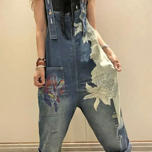 Bleached Luxury Denim Overall