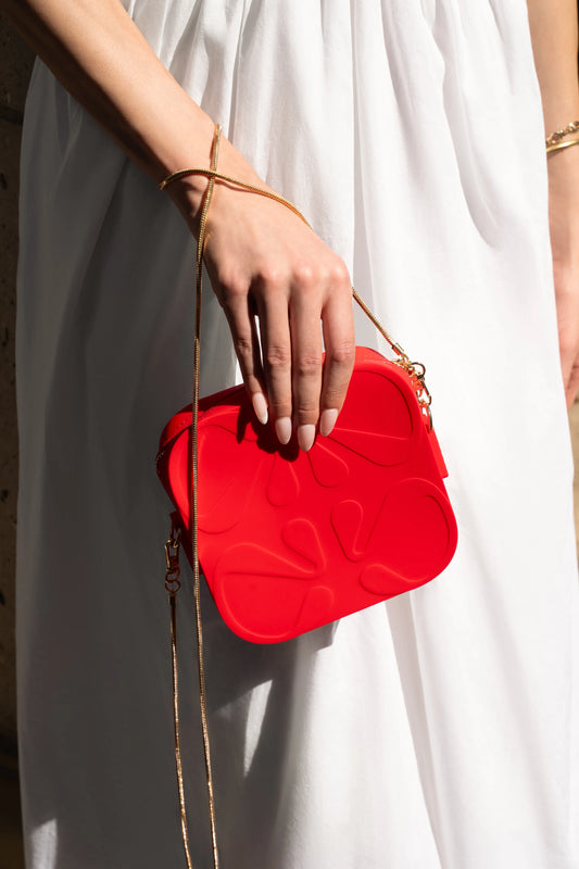 Le Cube Silicone Bag - Cherry