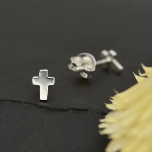 Tiny Cross Studs