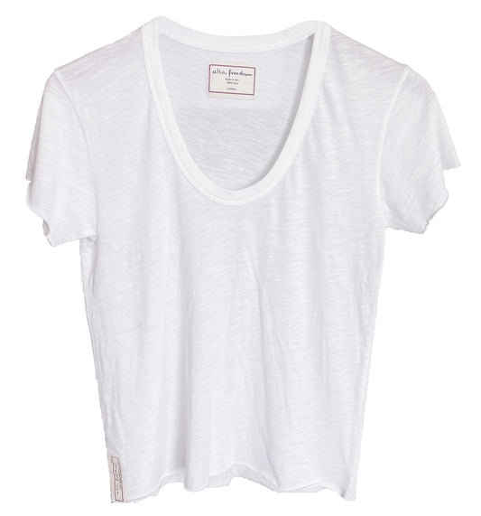 Scoop Neck Slub Air Tee