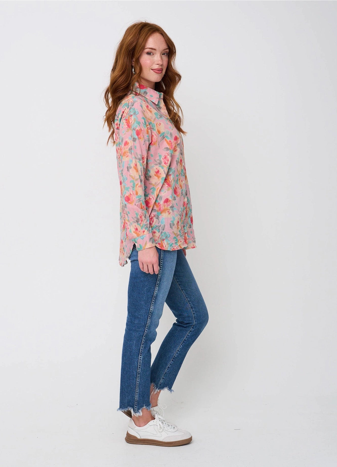 Watercolor Boyfriend Shirt