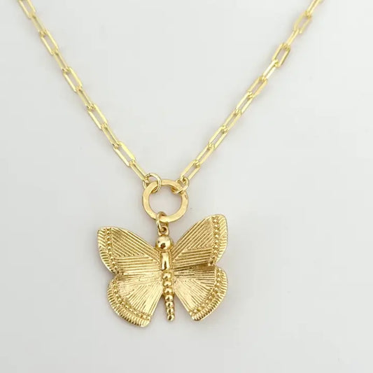 Honey Butterfly Necklace