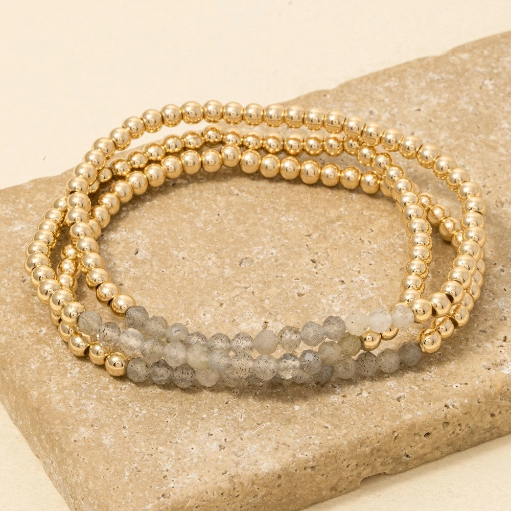 Beaded Stretch Bracelet Set