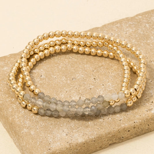Beaded Stretch Bracelet Set