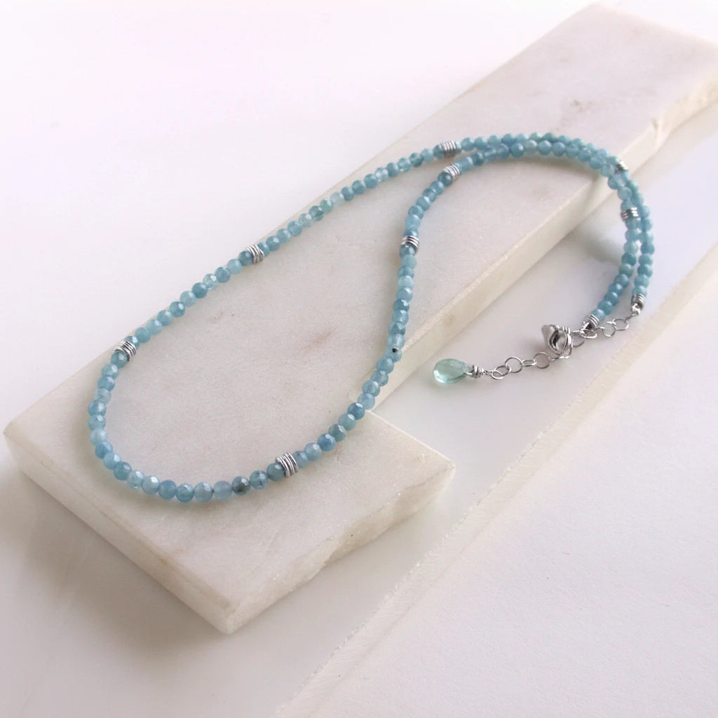 Aquamarine Gemstone Strand