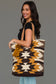 Western Tote - Camel/Black