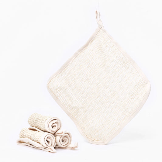 Cotton & Sisal Shower Cloth