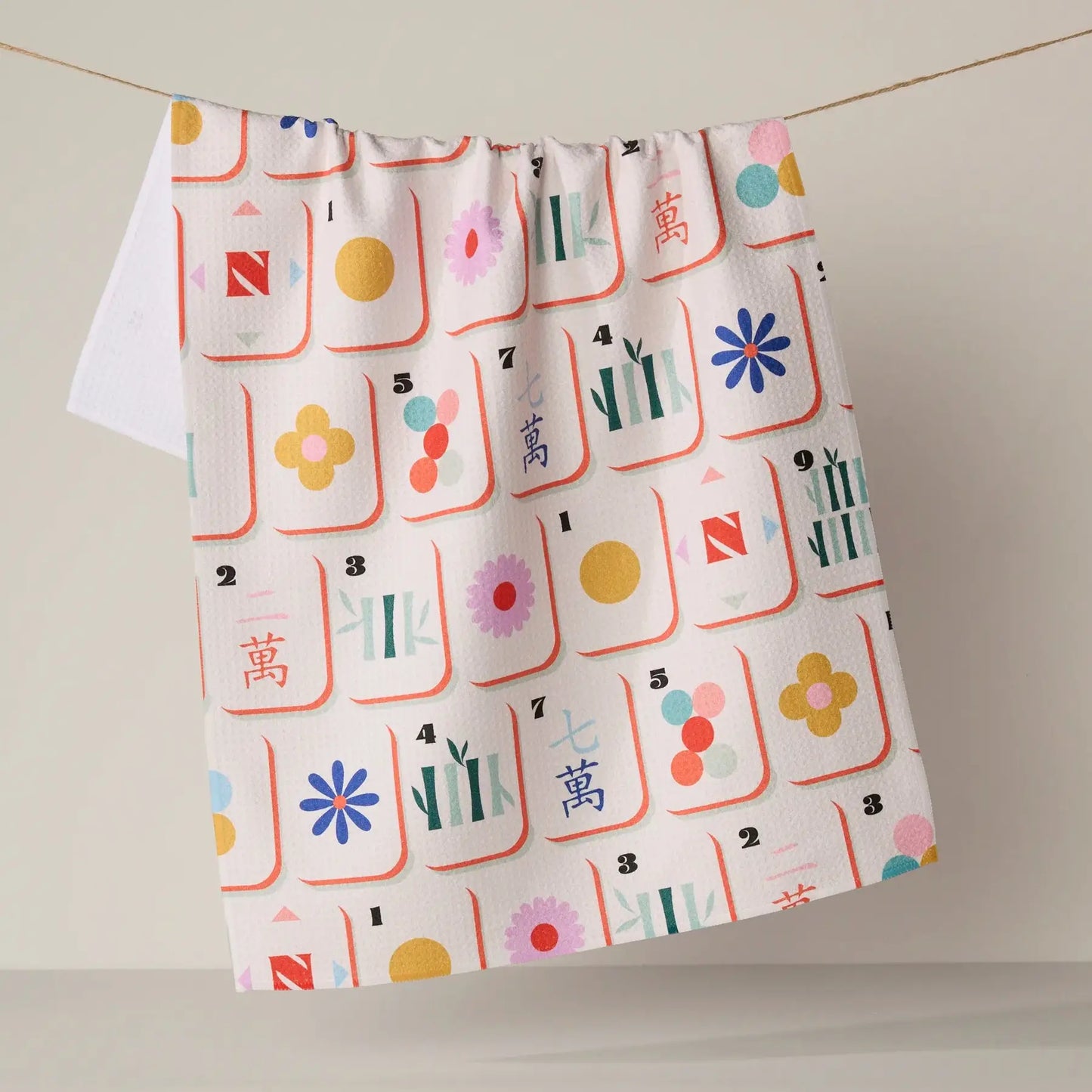 Mahjong Tile Toss Towel