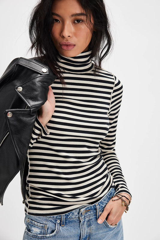 Striped Turtleneck