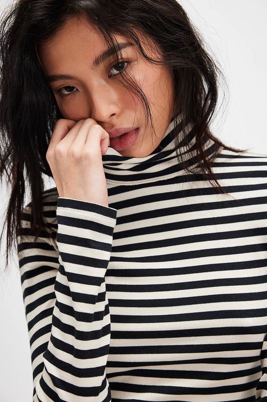 Striped Turtleneck