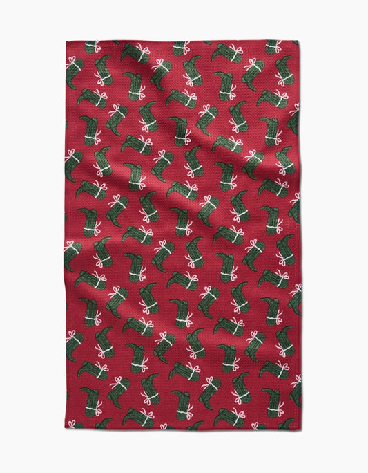 Merry Boots Kitchen Towel