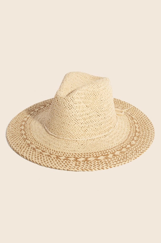 Two Tone Straw Hat