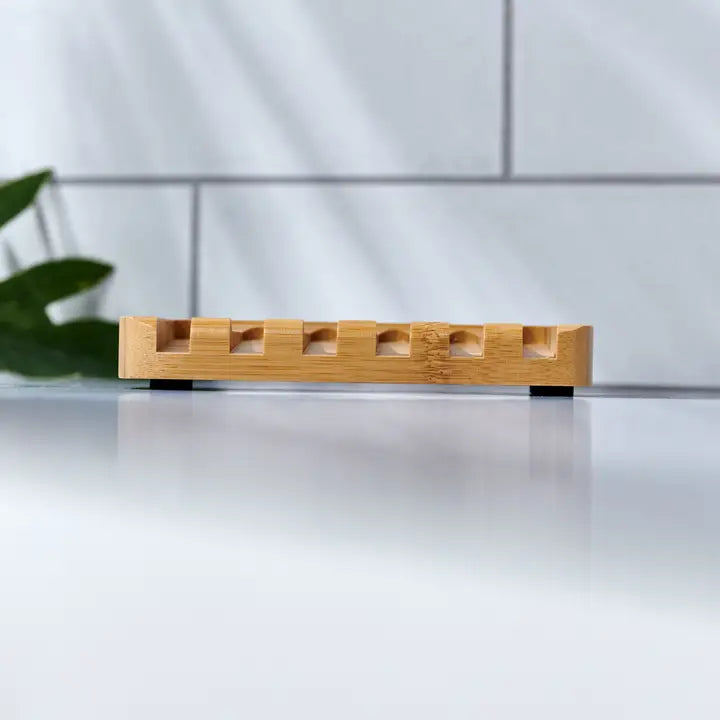 Bamboo Self-Draining Soap Dish