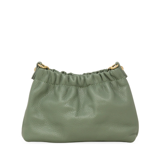 Italian Leather Clutch - Mint