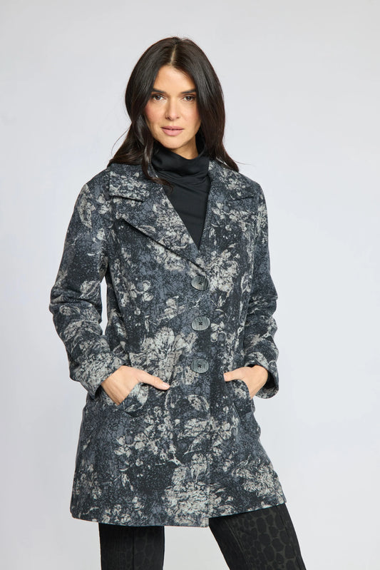 Floral Fleece Coat