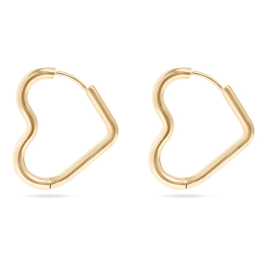 Large Heart Hoops