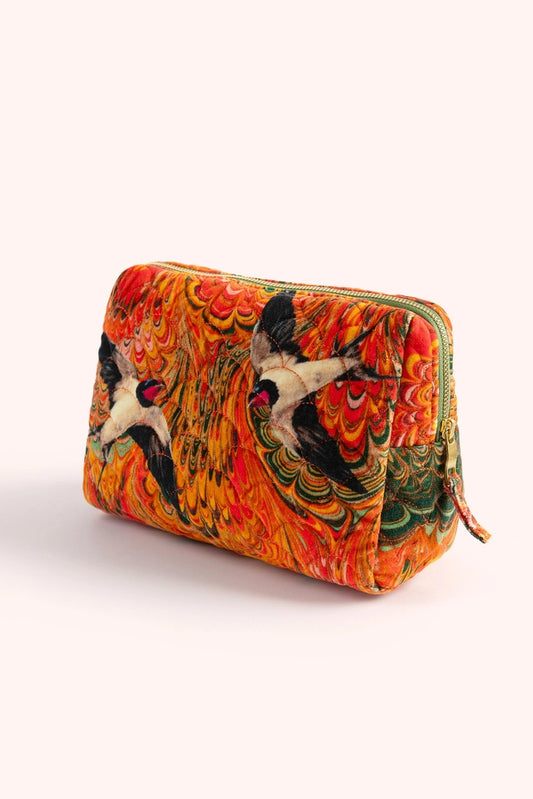 Marbled Swallow Makeup Bag