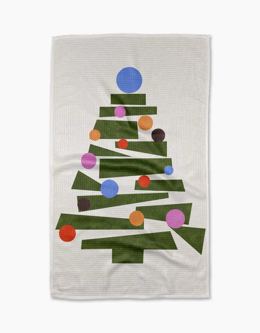 Modern Festive Tree Kitchen Towel