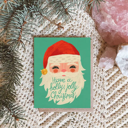 Retro Santa Claus Card