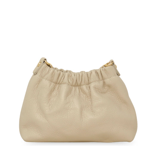 Italian Leather Clutch - Ivory
