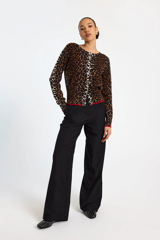 Lydia Leopard Cardigan