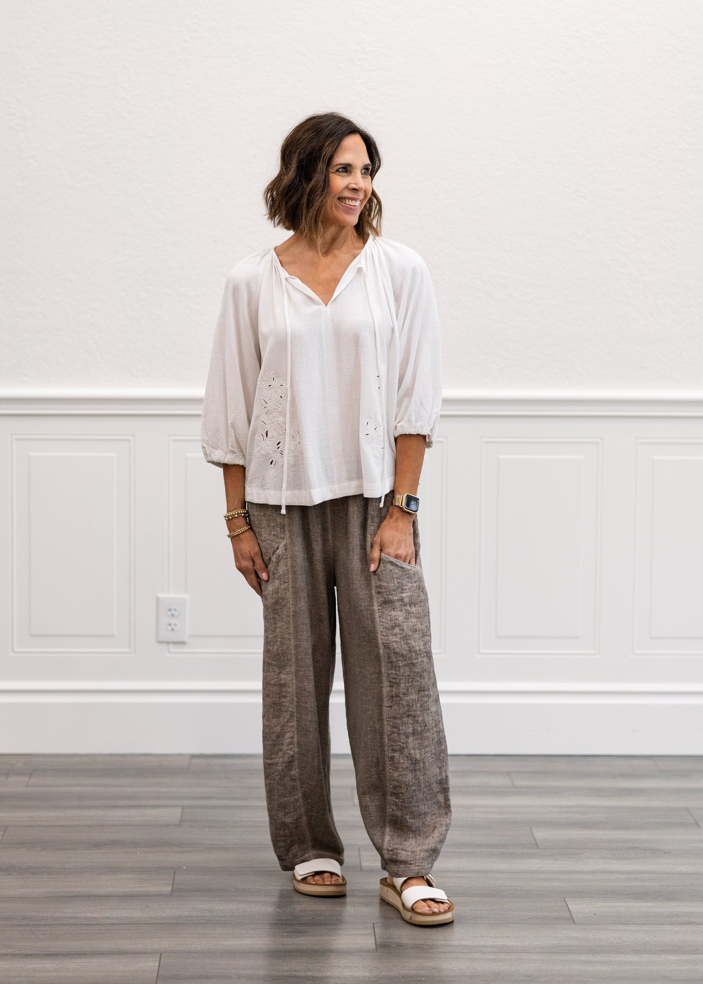 Linen Balloon Pant