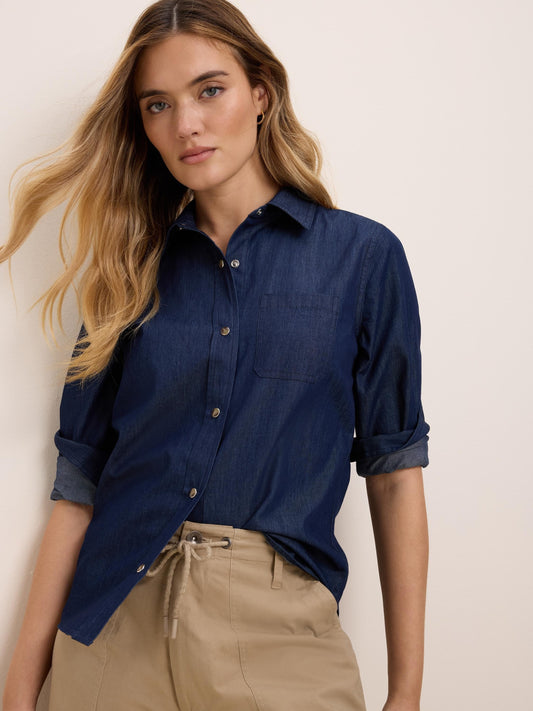 Drapey Denim Shirt