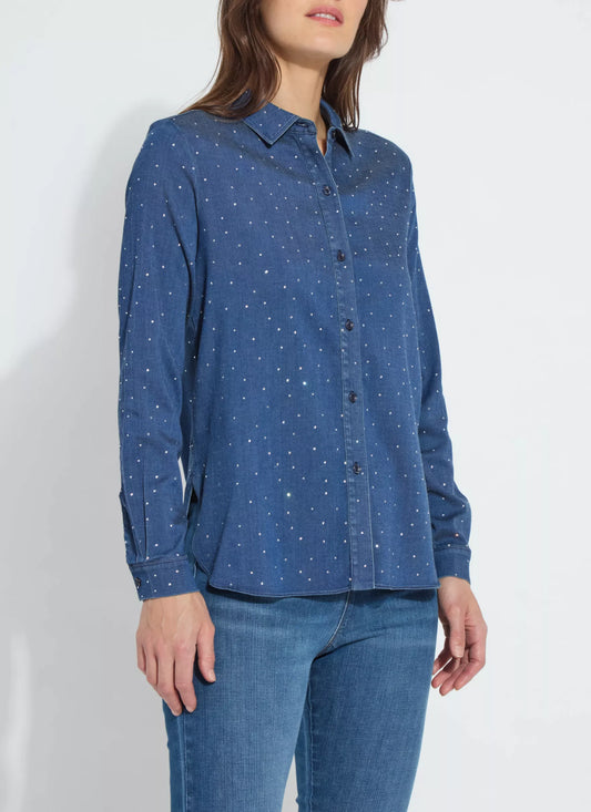 Cataleya Crystal Chambray Shirt