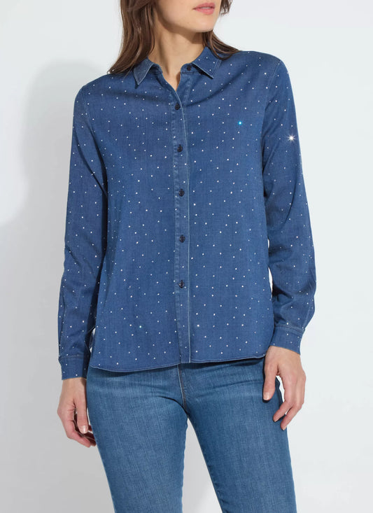 Cataleya Crystal Chambray Shirt