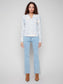 Notch Neck Cable Knit Sweater