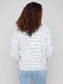 Notch Neck Cable Knit Sweater