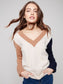 Colorblock V-Neck Sweater