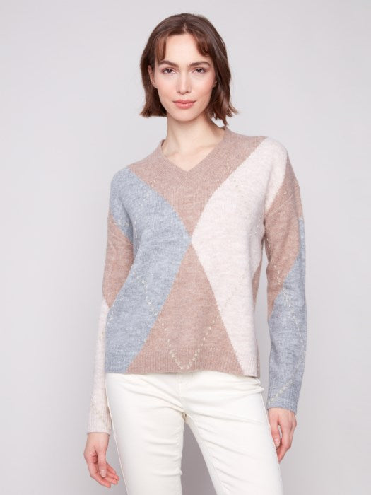 Argyle Jacquard Sweater