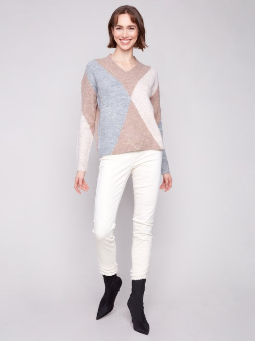 Argyle Jacquard Sweater