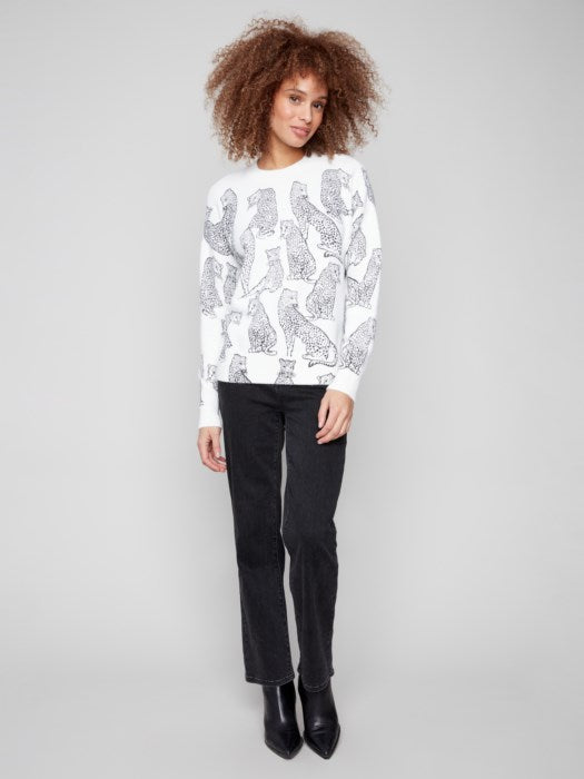 Cheetah Print Sweater