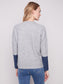 Color Block Crew Neck Sweater