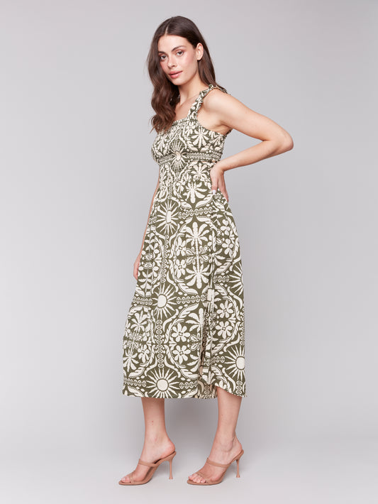 Printed Midi Dress