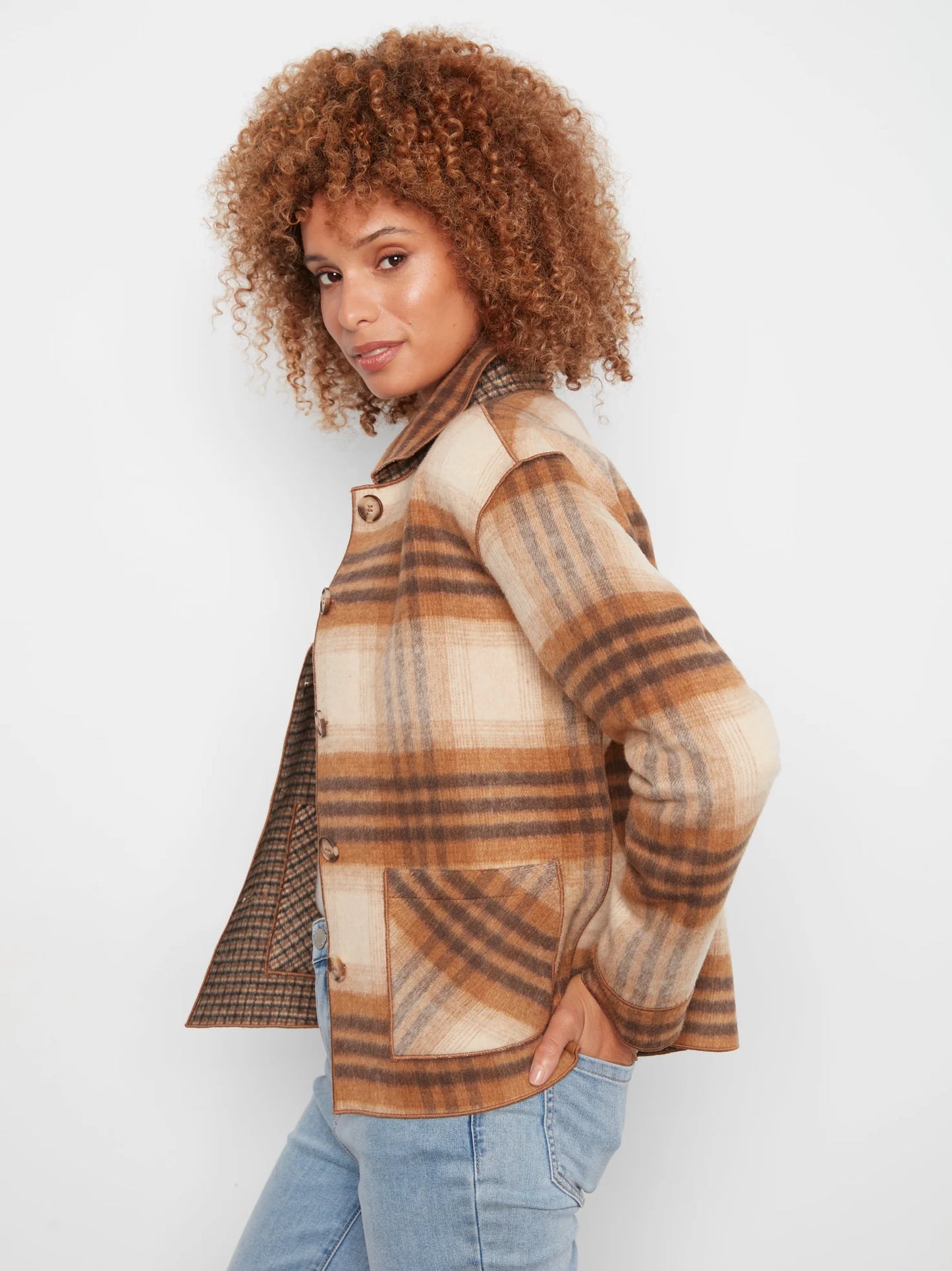 Clara Plaid Jacket