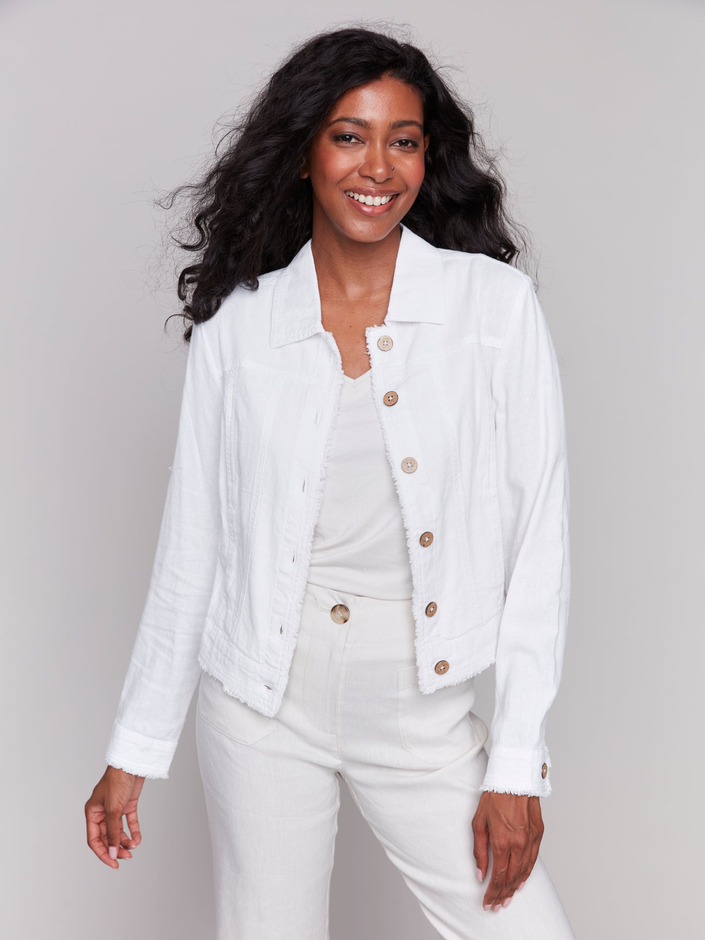 Linen Button Up Jacket