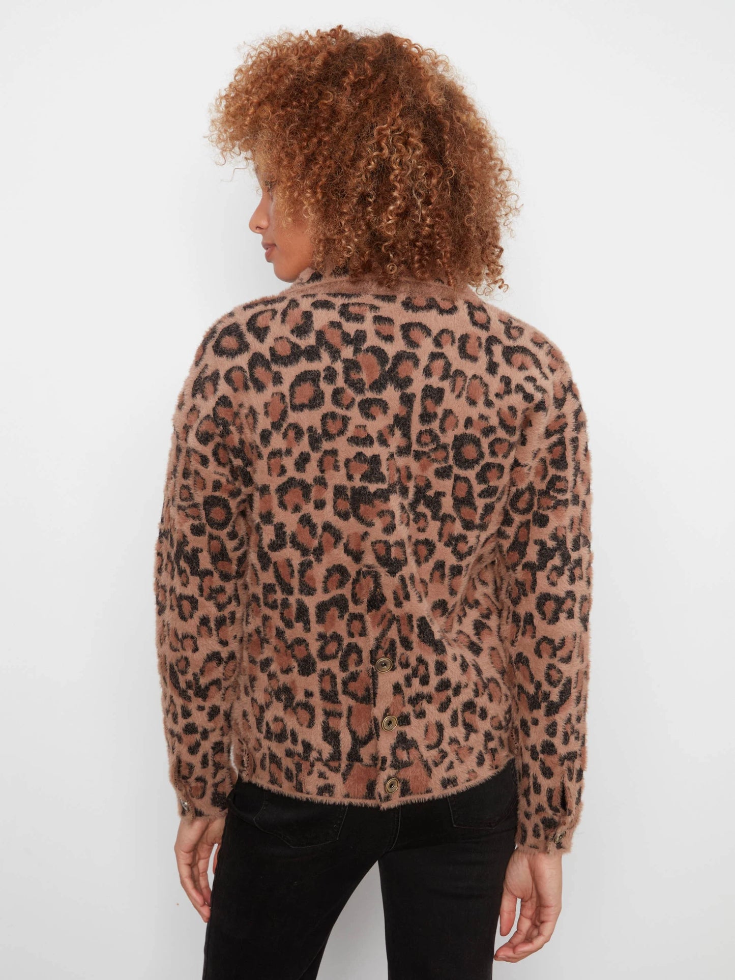 Jacquard Leopard Jacket