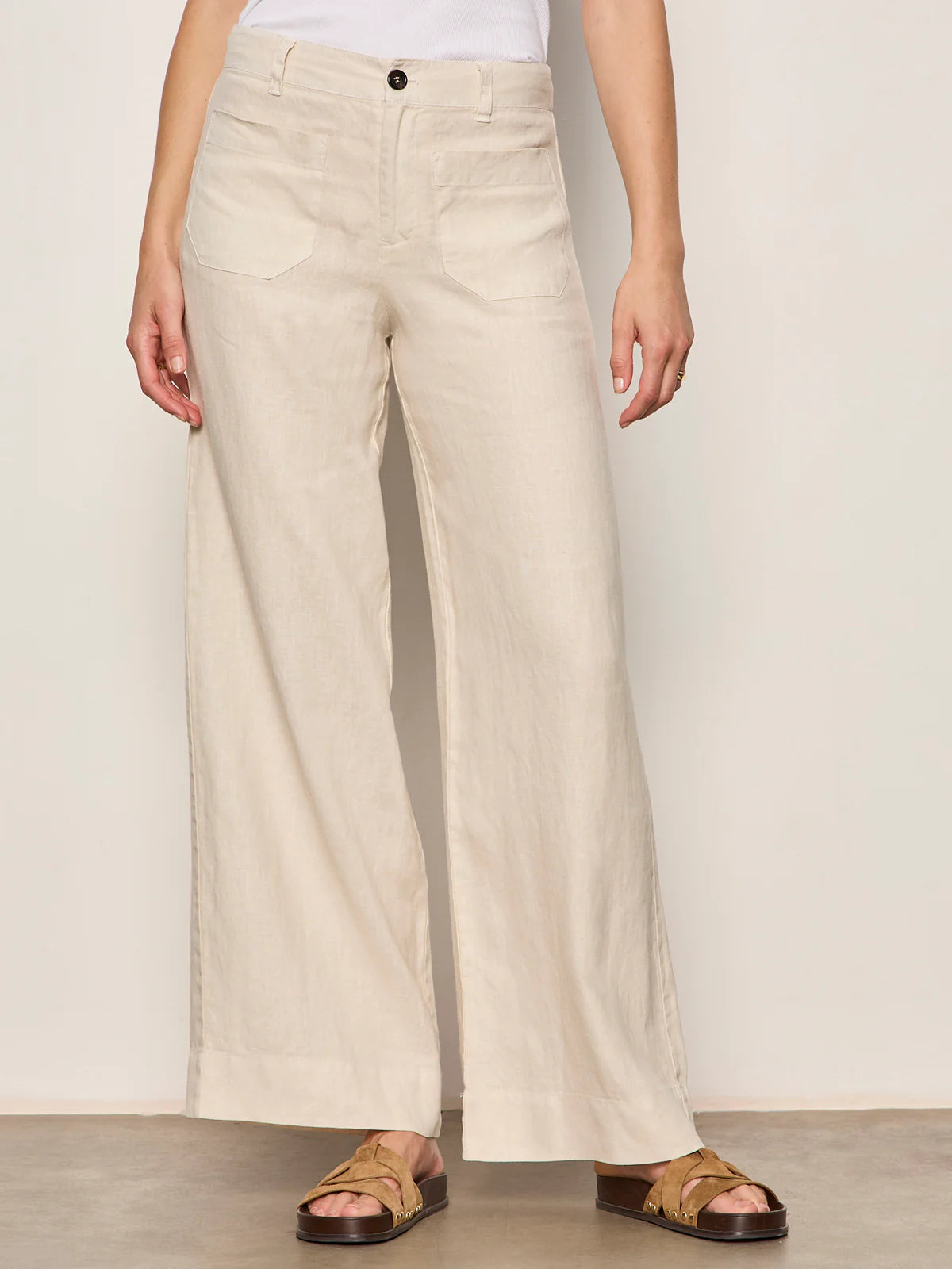 Linen Marine Wide Leg